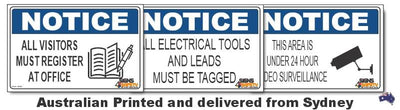 Notice Safety Signs