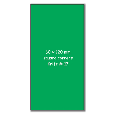 Business Card Fridge Magnets - 60mm x 120mm Square Corners