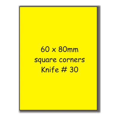 Business Card Fridge Magnets - 60mm x 80mm Square Corners