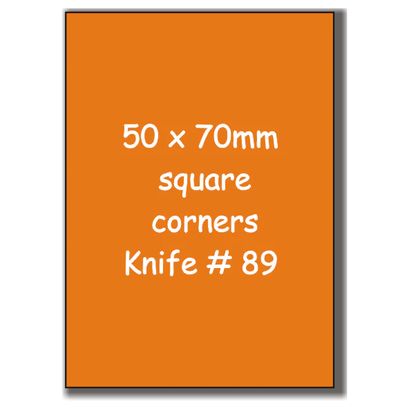 Business Card Fridge Magnets - 50mm x 70mm Square Corners