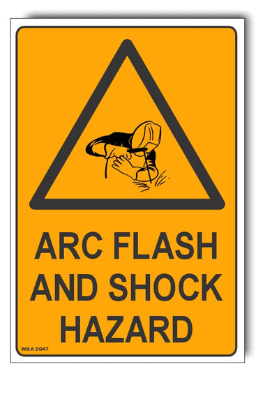 Arc Flash And Shock Hazard Warning Sign