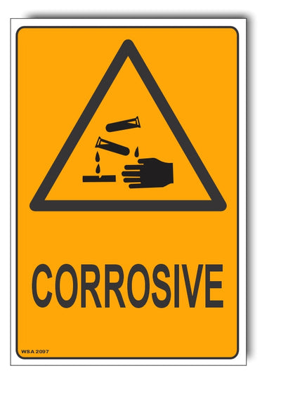 Corrosive Warning Sign