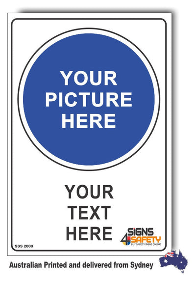 Custom Sun Safety Sign - Add your text here...