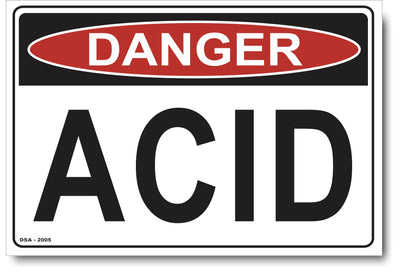 Danger Acid Sign