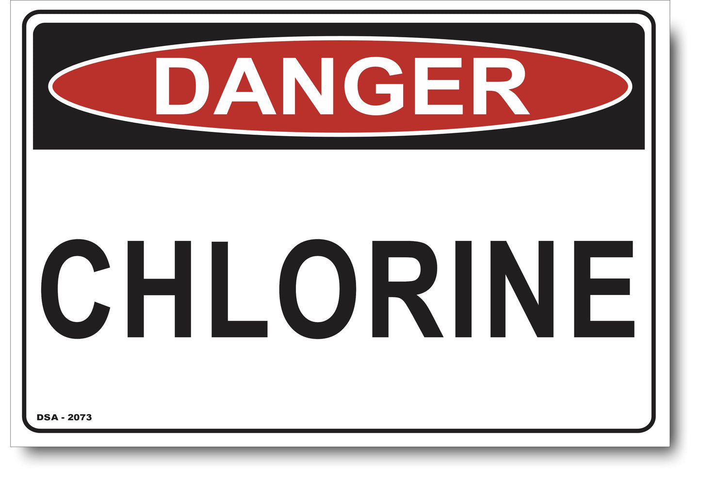 Danger Chlorine Sign
