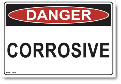 Danger Corrosive Sign