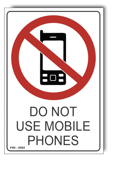 Do Not Use Mobile Phones Sign