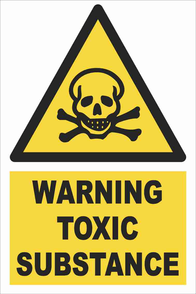 Warning - Toxic Substance Farm Safety Sign