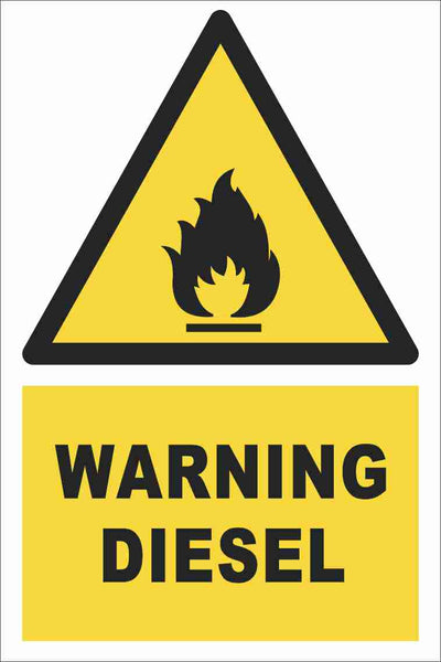 Warning - Diesel Farm Safety Sign