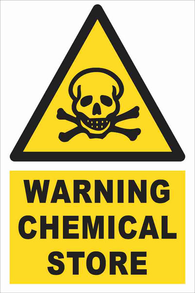 Warning - Chemical Store Farm Safety Sign