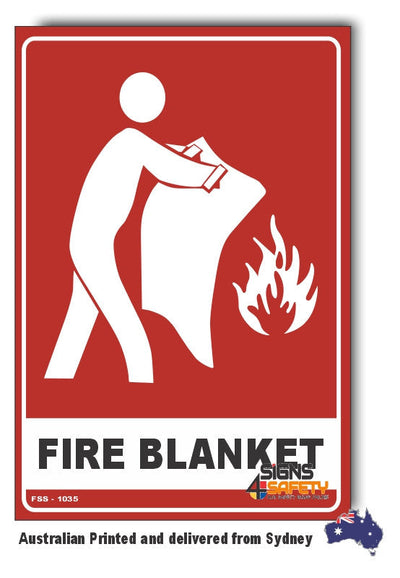 Fire Blanket (Pictogram) Sign