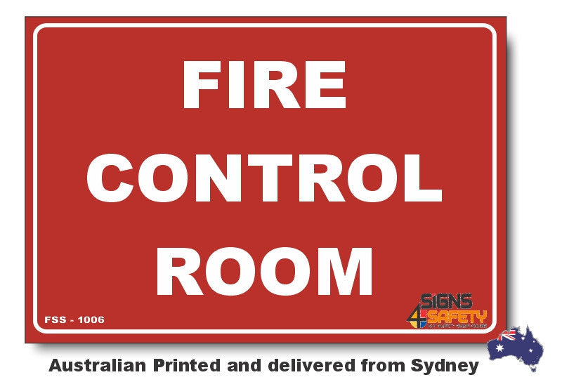 Fire Control Room Sign