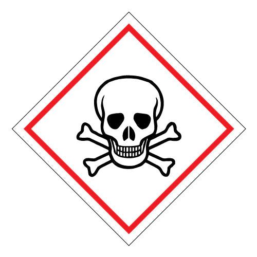Hazchem Skull And Crossbones - Dangerous Goods Diamond Sign