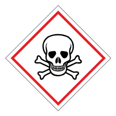 Hazchem Skull And Crossbones - Dangerous Goods Diamond Sign