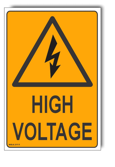 High Voltage Warning Sign