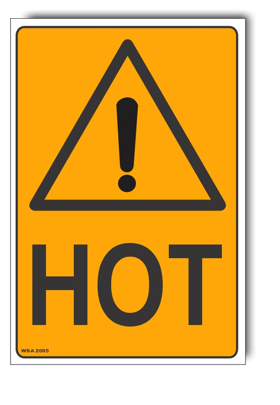 Hot Warning Sign