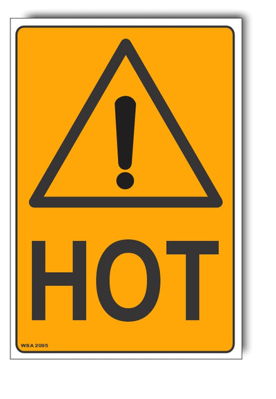 Hot Warning Sign
