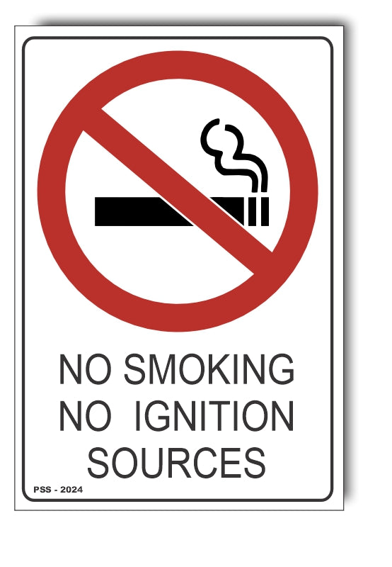 No Smoking, No Ignition Sources Sign