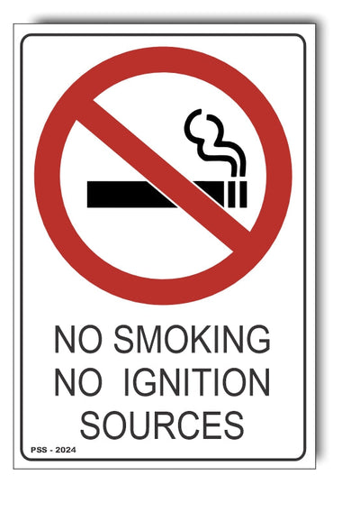 No Smoking, No Ignition Sources Sign