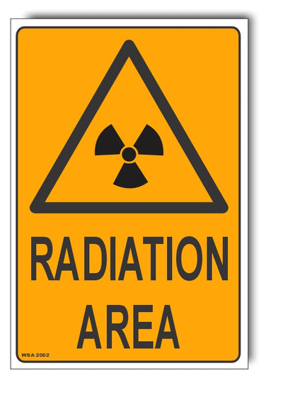 Radiation Area Warning Sign