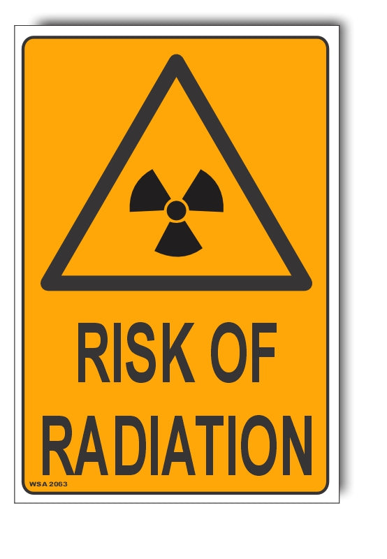 Risk Of Radiation Warning Sign