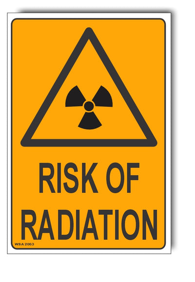 Risk Of Radiation Warning Sign