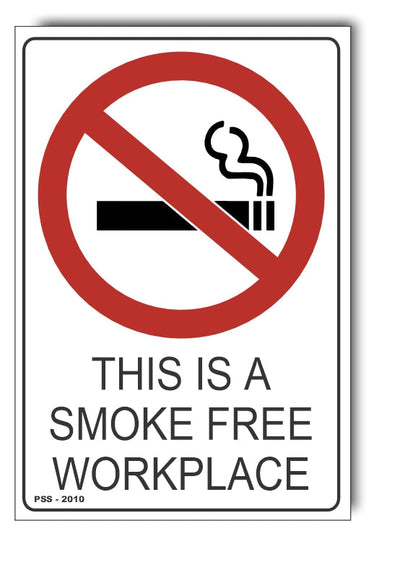 This Is A Smoke Free Workplace Sign