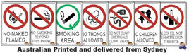 Prohibition Safety Signs