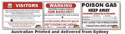 Biosecurity Safety Signs
