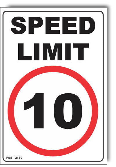 10 km/h Speed Limit Sign