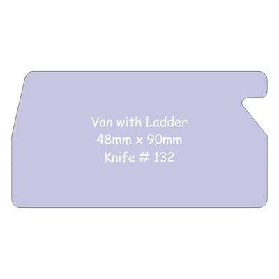 Tradie & Transport Fridge Magnets - 48 x 90 Van with a Ladder