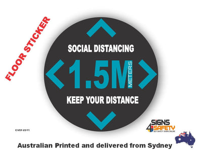 1.5m Social Distance Floor Marking