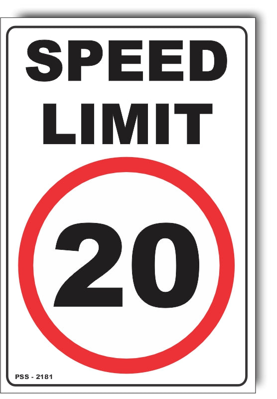 20 km/h Speed Limit Sign – Signs4Safety