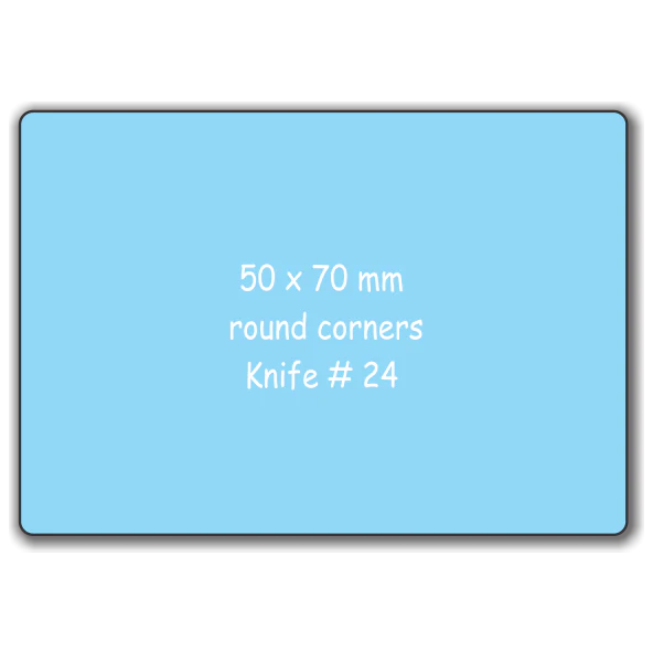 Business Card Fridge Magnets - 50mm x 70mm Round Corners