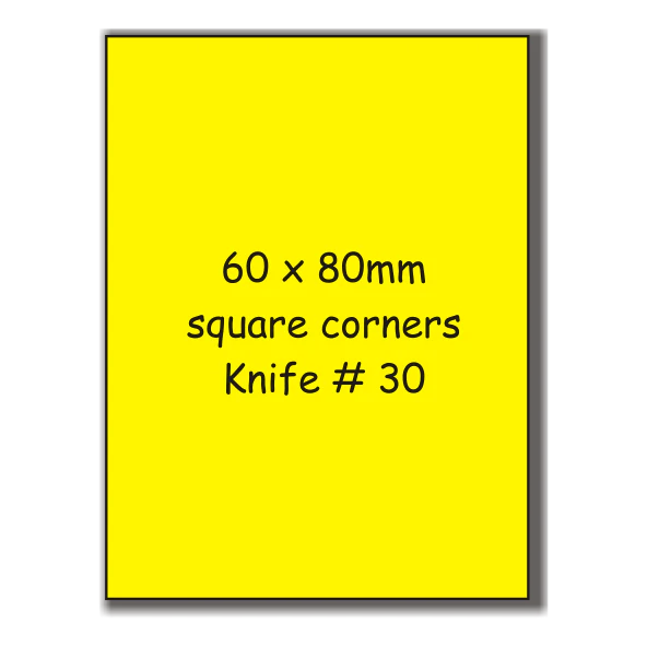 Business Card Fridge Magnets - 60mm x 80mm Square Corners