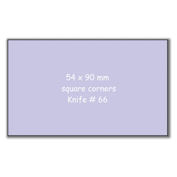 Business Card Fridge Magnets - 54mm x 90mm Square Corners