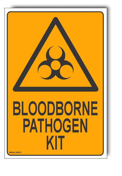 Bloodborne Pathogen Kit Warning Sign