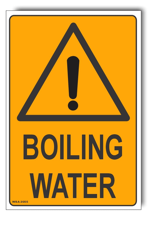 Boiling Water Warning Sign