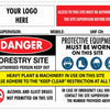 Site Entry Forestry Sign