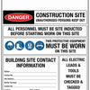 Construction Site Entry PPE Building Sign