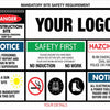 Construction Site Entry Mandatory Safety Requirement Sign