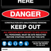 Construction Site Entry Danger PPE Keep Out Building Sign