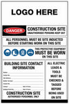 Construction Site Entry PPE Building Sign