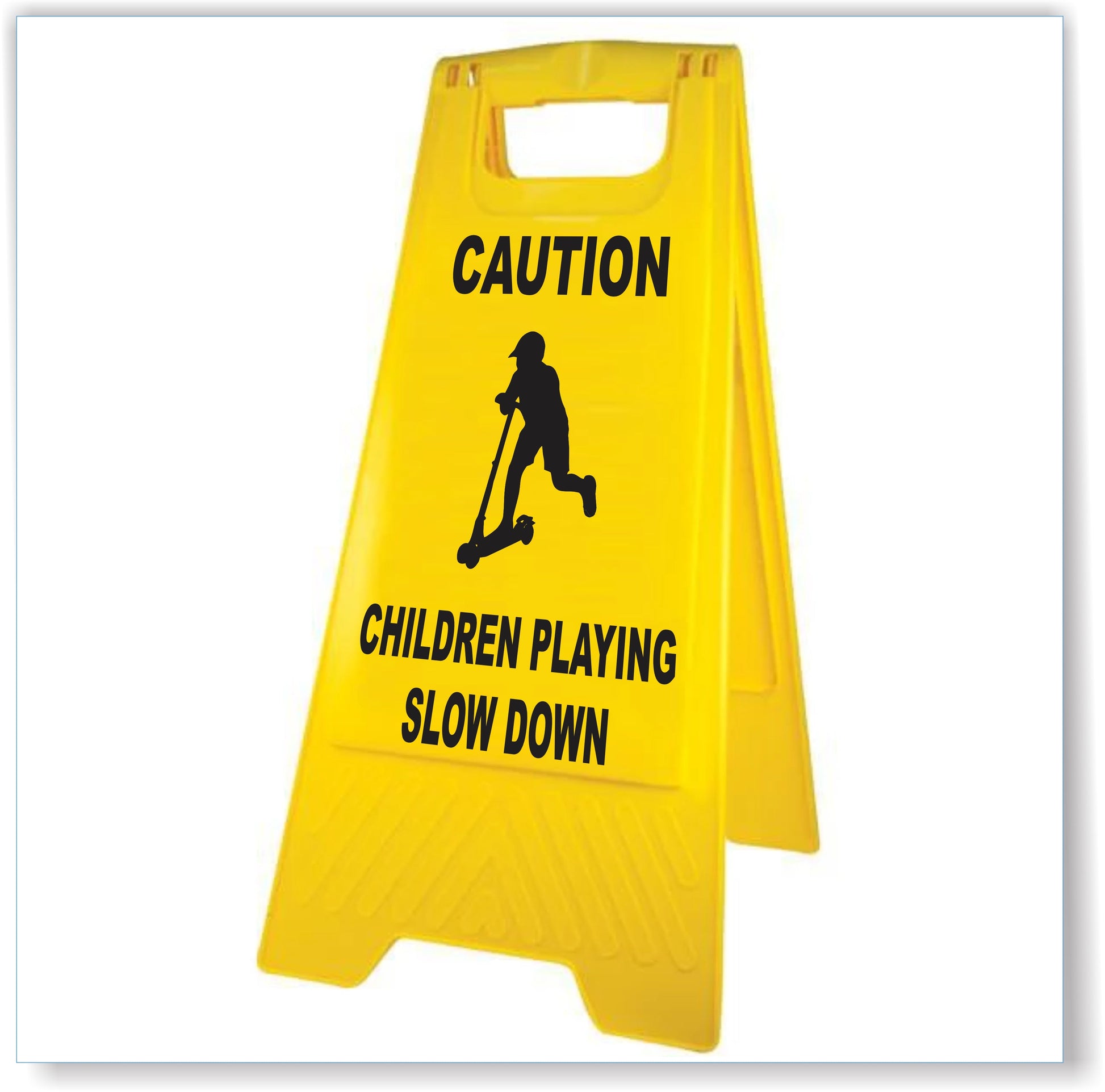 Caution Children Playing Slow Down "A" Frame Stand