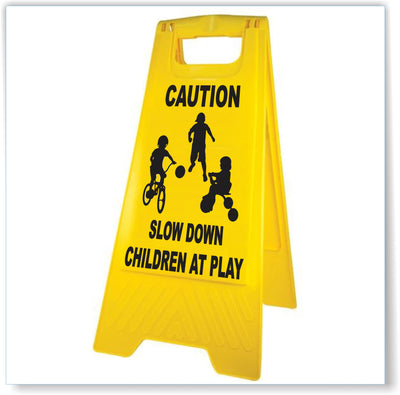 Caution Slow Down Children At Play A-Frame Sign