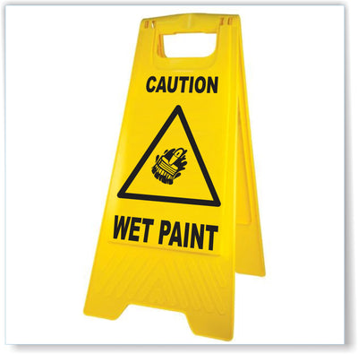 Caution Wet Paint Floor Sign