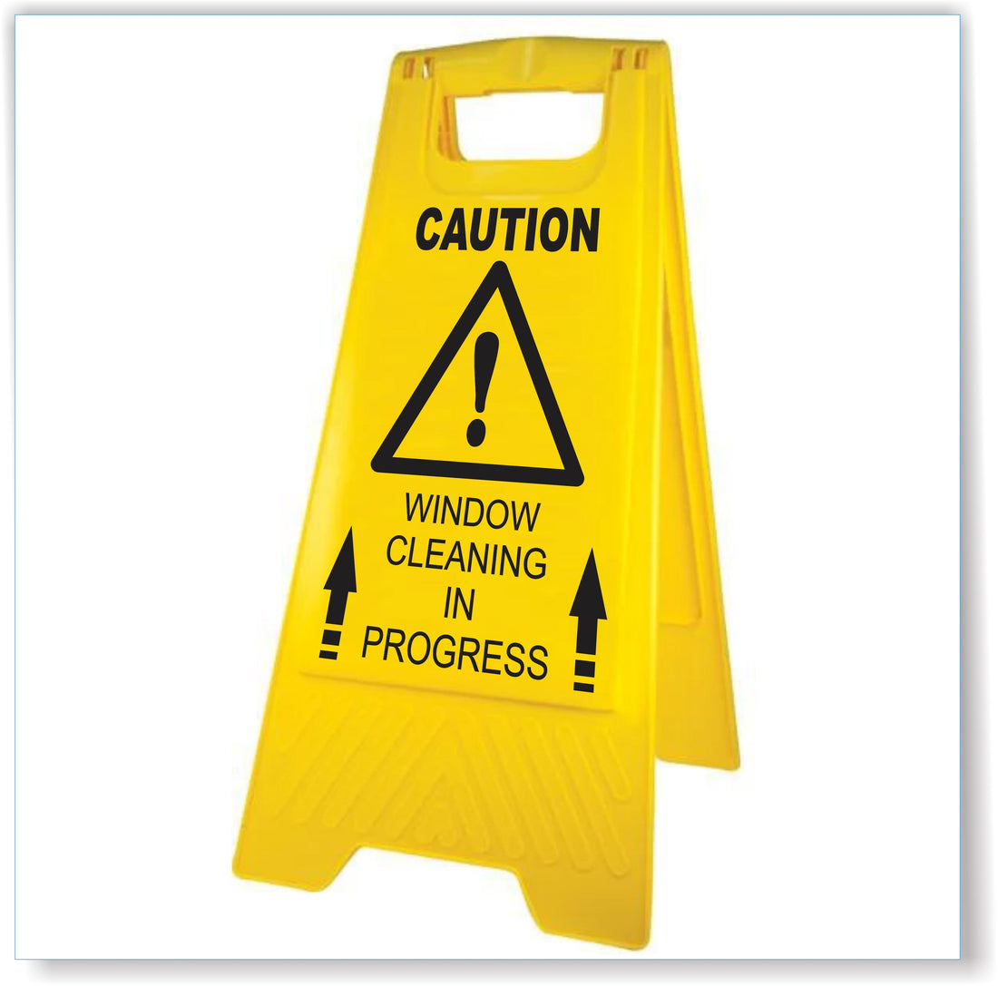 Caution - Window Cleaning In Progress A-Frame – Signs4Safety