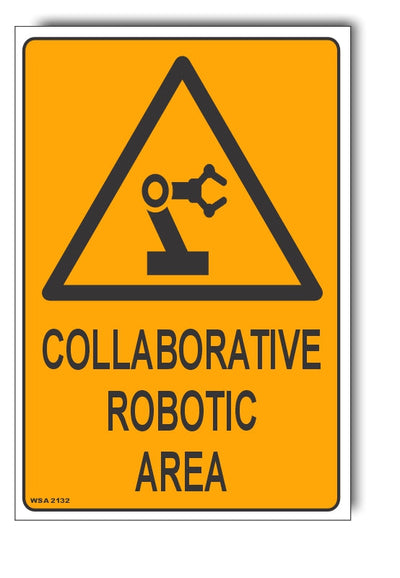 Collaborative Robotic Area Warning Sign