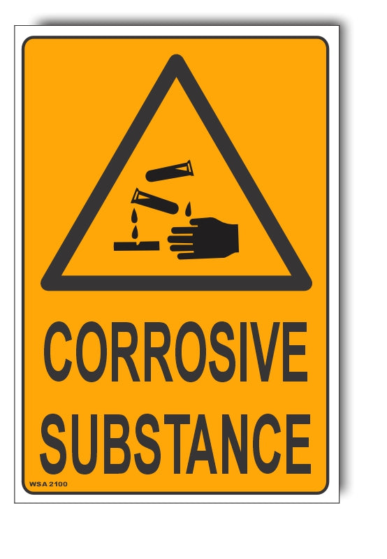 Corrosive Substance Warning Sign