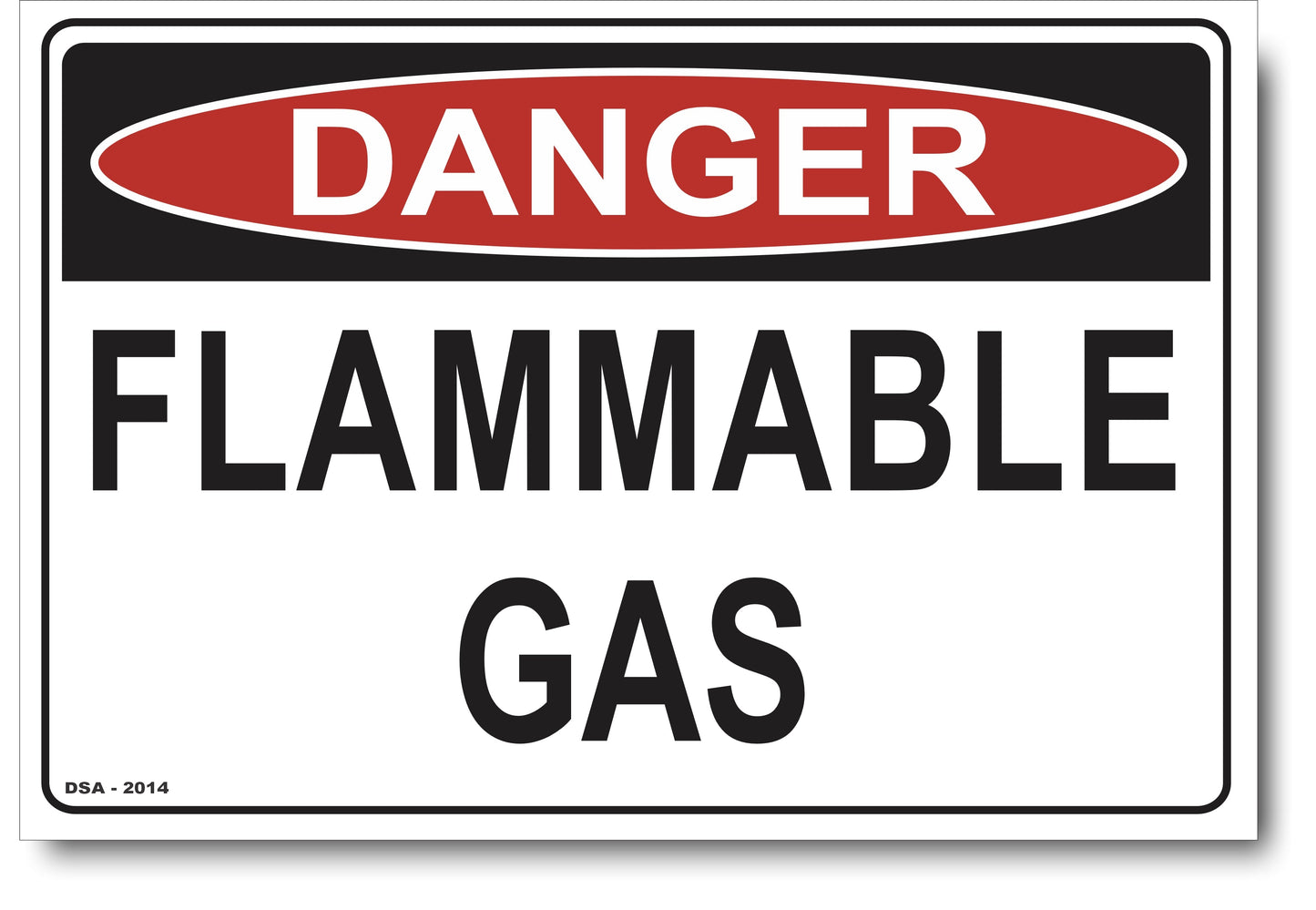 Danger Flammable Gas Sign